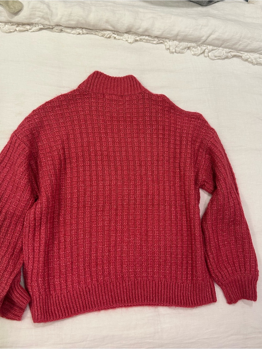 Design History Raspberry Mock Neck Sweater - Picture 2 of 3